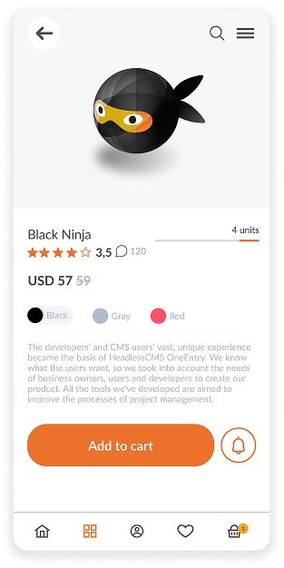Product card